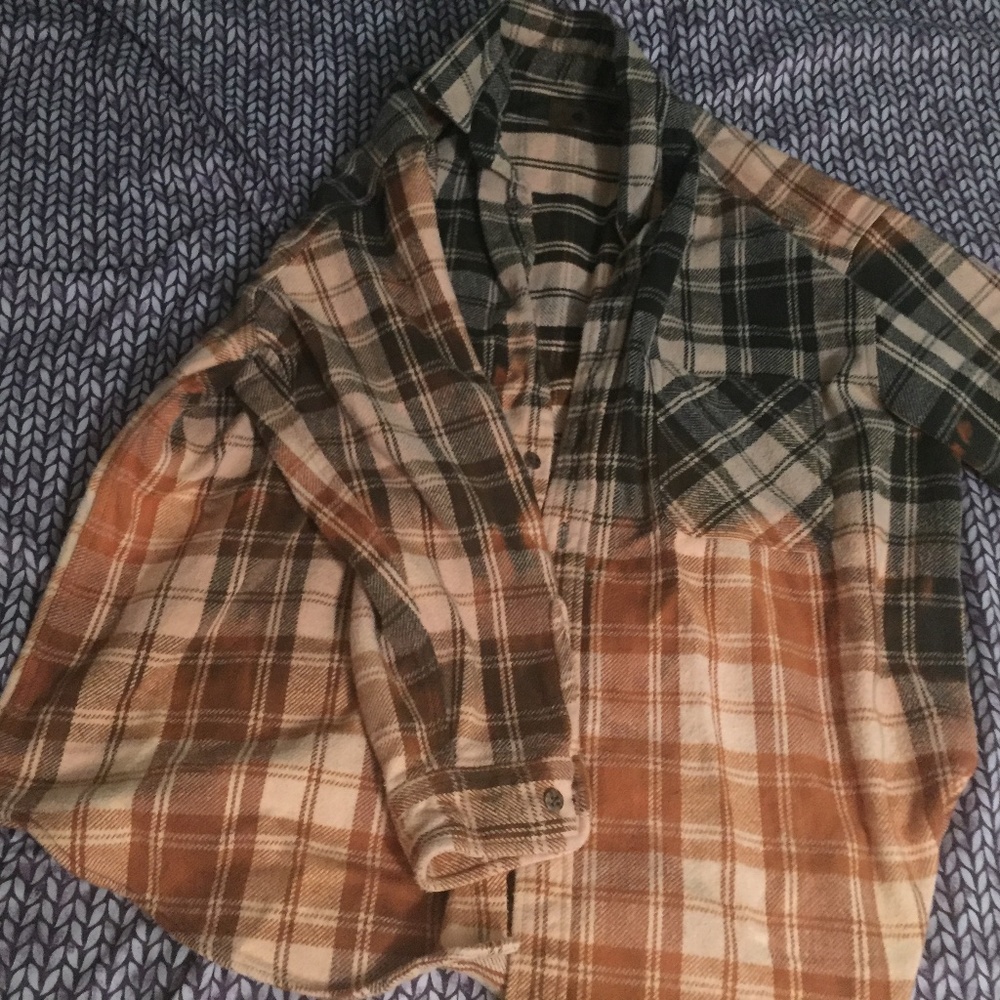 3 for 20$ Ombre Bleached Flannel